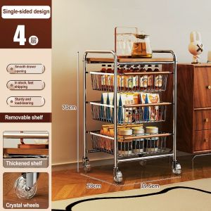 Namiki Multi-layer kitchen Storage Rack Snack Storage cart dining room sideboard