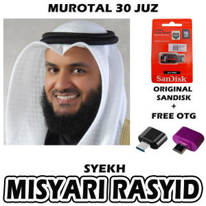 ABARASHOP USB FLASHDISK AUDIO MP3 MUROTAL QURAN 30 JUZ BACAAN SYEKH MISYARI RASYID TERJEMAHAN
