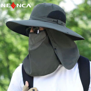 Neenca Mũ câu cá Cho Nam Giới UPF 50 + 360 ° Mũ che nắng Cho Phụ Nữ Với Có Thể Tháo Rời Lưới Mặt mũ có vành che cổ Bìa Với mũ có vành che cổ Cho Mens