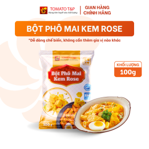 Bột Phô Mai Kem Rose dùng để làm sốt nấu Tokbokki Mì ý Mì trộn Pasta - Gói 100g - Tomato T&P