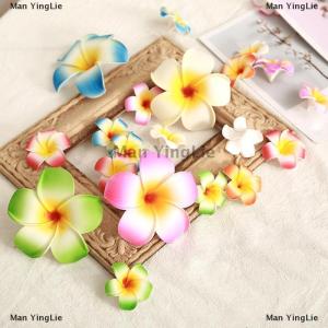 [COD] Man YingLie Summer Plumeria Flower Hair Clips For Women Girls Cute Hairpins Egg Flower Barrettes Hawaiian Wedding Party Hair Accessories