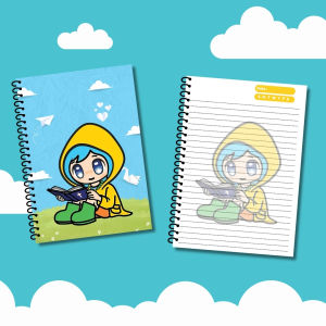 Block Note Buku Agenda Luce Mascot of the Catholic Church Notebook Blocknote Spiral Isi Kertas Bergambar