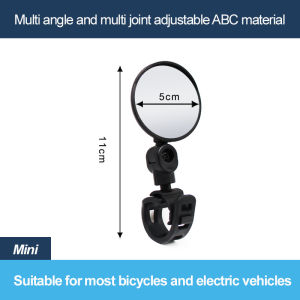 Universal 1PC Bike Side Mirror 360° Rotation Handlebar End Mirror Bicycle Rearview Mirror Lens Safety