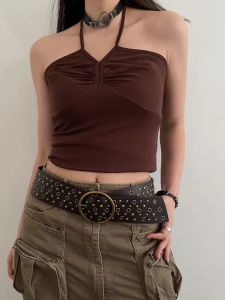 BGS-504 Vintage Hot Girl Non Punching Belt Personalized Hip Hop Style Waist Cove