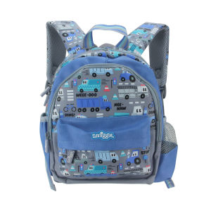 childrens schoolbag baby shoulder backpack boys Grey mixer truck kawaii1-4 years 11 inches