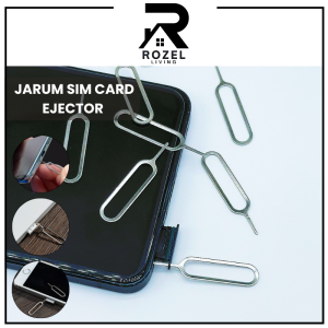 ROZEL Jarum Sim Card Ejector Pembuka Sim Card Tusukan Kartu Hp Try Lock Besi Jarum