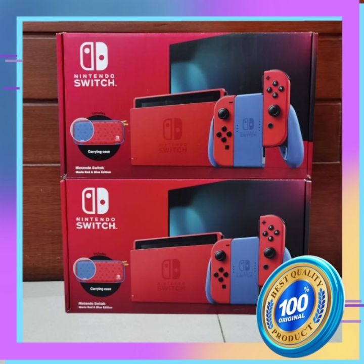Nintendo Switch Mario Red Blue v2 Console Limited Edition