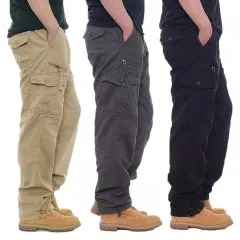 MPJ Cargo Pants 6 Pocket Straight Pants OverSize Pants for man