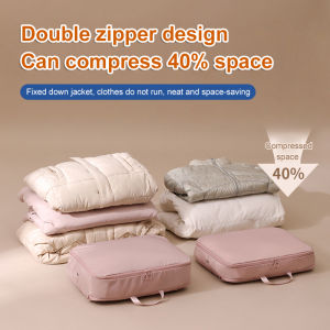 [Saves 40% Space] Travel Clothing Storage Bag Organizer Bag Divider Bag Portable Luggage Travel Organizer Organizer Bag Light Travel Travel Bag Flat Wrapped Edges Intact Portable Space Saving Utility