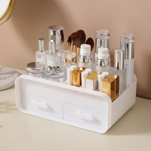 Dabaobao Large Capacity Drawer Make Up Organizer Bathroom Makeup Storage Box Women Skin Care Table Cosmetic Lipstick