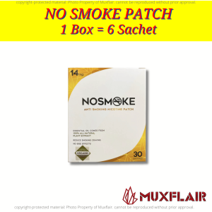 No Smoke Patch (Trial Pack - 5 1box - 30patches2 box - 60 patches) NoSmoke Supplier Anti-Smoking Patch Authentic