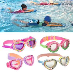 Kids Swimming Glasses Kids Swim Goggles for Boys Girls Junior Children Eyewear Quick Release Strap Anti-Leak Goggles