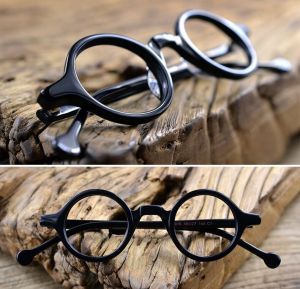 Gọng kính gỗ Posesion Ito thiết kế tại Nhật Bản mắt kính tròn nam nữ acetate vân gỗ cao cấp