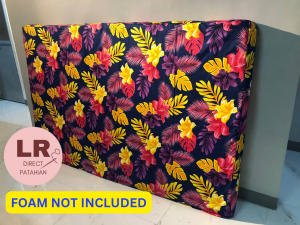 FOAM COVER LONG ZIPPER - SINGLE SIZE - SEMICOTTON AFFORDABLE (RANDOM DESIGN/COLOR) (HINDI KUMUKUPAS)