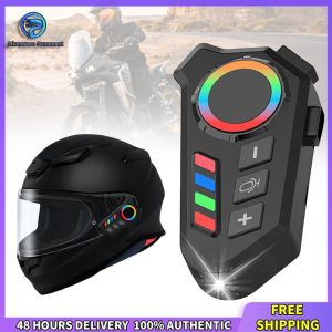 Winnereco BT 5.4 Motorcycle Helmet Headset Smart Noise Reduction Helmet Talk Intercom Headset 500mAh Battery Compatible with All Helmets
