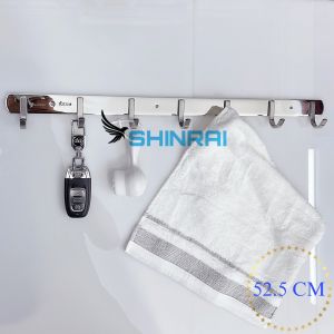 ( Dán Tường - Khoan Tường ) Phân Phối Sỉ Móc Treo Quần Áo Vuông Móc Treo Đồ Đa Năng Nhà Tắm INOX SUS304 SHINRAI