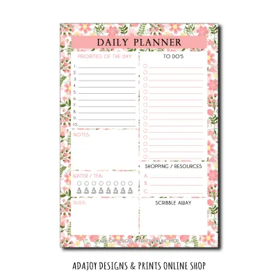 Daily Planner Customized A5 size