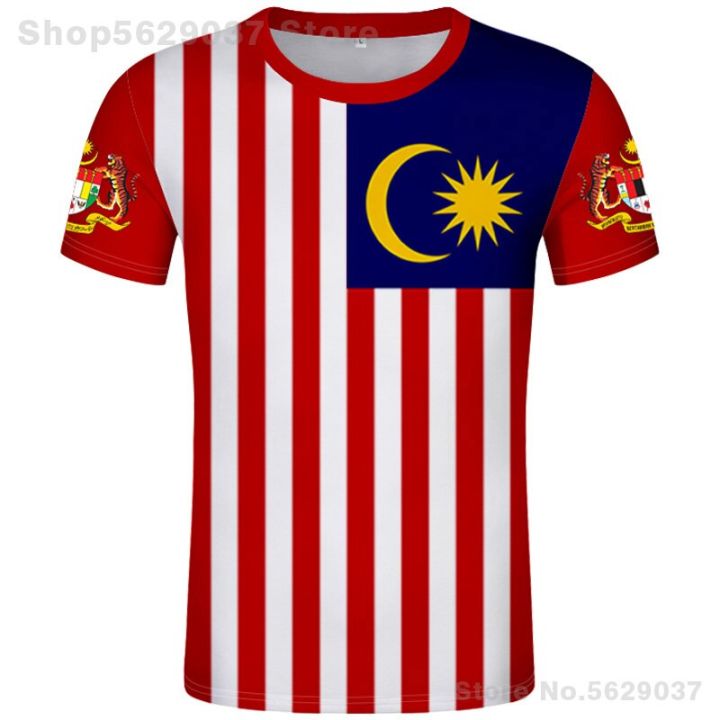 MALAYSIA t shirt diy free custom made name number mys t shirt