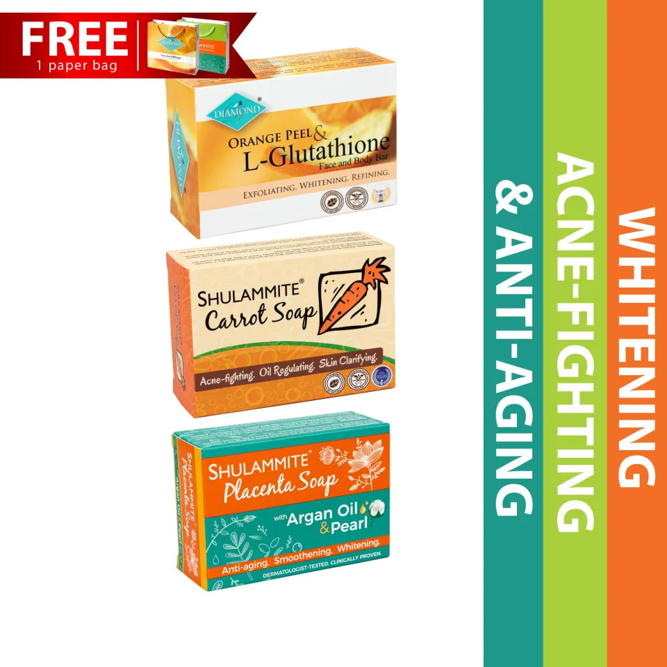diamond orange peel & l glutathione soap review Diamond Orange Peel and L-Glutathione Face and Body Bar (Whitening Soap)  150g 3pcs. Dermatologically Tested Brightening Soap Multi-Pack Whitening  Soap Set 7 Days Replacement Warranty Soap - Lazada