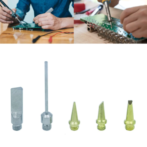 5 Pieces Gas Soldering Iron Tips Set for HS-1115K Welding Tool Welding Tips Long Lasting Nozzles Metal Material