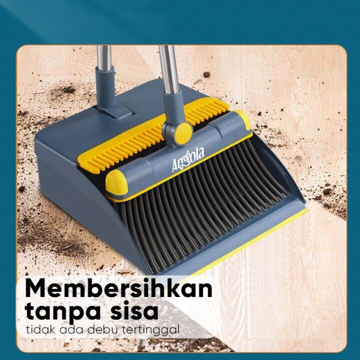 Cod Promo Set Sapu Pengki Pembersih D Blue Broom Set Dustpan Sapu Lipat Kombinasi Pengki Sapu