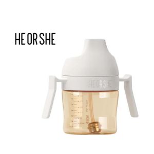 [New Design] He Or She Dental care Sippy Cup / Drinking Cup / Straw Cup Stage 1 (210ml) / Stage 2 (300ml)