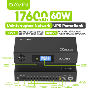 BAVIN PC1229 60W 17600mAh / PC1230 120W 20800mAh DC UPS Powerbank Uninterrupted Backup Emergency Power Supply