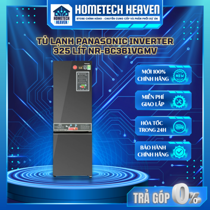 [NR-BC361VGMV] Tủ lạnh Panasonic Inverter 325 lít NR-BC361VGMV - Hàng Chính Hãng