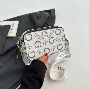Guess For Bags Small Square Bag 2024 Fashion Shoulder Crossbody Bag Letter Printed Cover Home Camera Bag