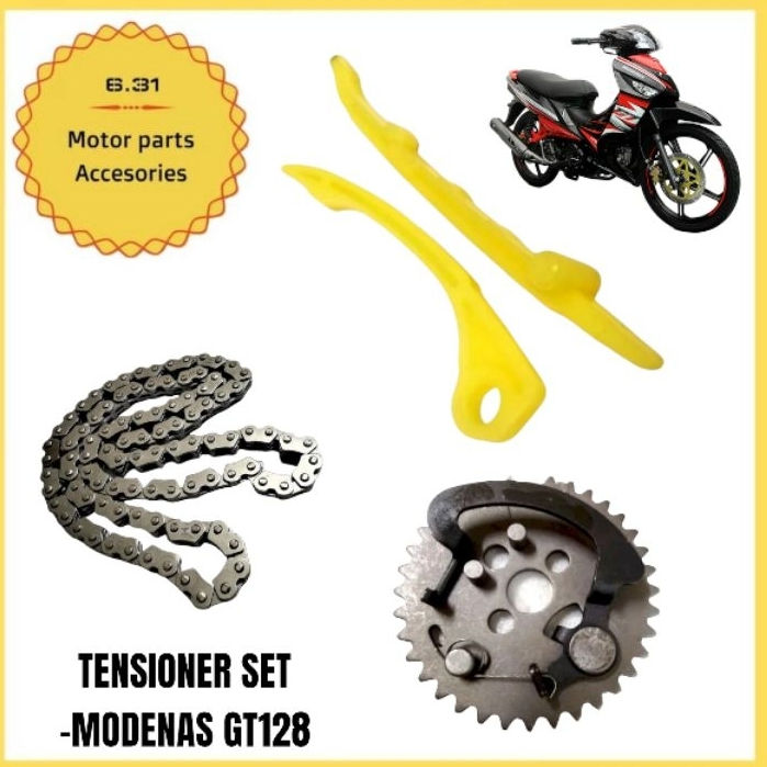 MODENAS GT128 GT 128 TENISONER GUIDE TIMING GEAR TIMING CHAIN GT128
