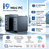 Mini Gaming PC computer  Windows 11 Pro | Intel Core i9-8950HK | 16GB RAM | 1TB SSD (512GB+2TB) | 4K UHD | WiFi 6 | Mini full set Desktop  3 Year Warranty