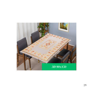 Khăn trải bàn 3D 90x150cm cao cấp Họa tiết nổi 3D hiện đại chống thấm chống trượt chống dầu mỡ