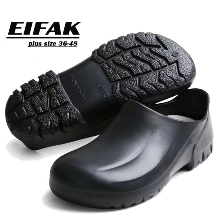 EIFAK 👨‍🍳👨‍🍳รองเท้าเชฟตี้แฟชั่น รองเท้าเซฟตี้รองเท้าเชฟกันลื่นหัวโต ...