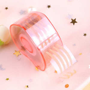 Double Eyelid Sticker Women#39s Traceless Invisible Natural Transparent Breathable Mesh Skin Color Roll Non-Reflective Wide Eye Beauty Fairy Sticker