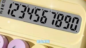 Keyboard Calculator Office 10-digit Mechanical Buttons Calculator Cute Candy Color School Supplies Students/Finance Stationery