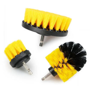 3Pcs/Set Power Scrubber Brush Cordless Drill Attachment Kit Electric Drill Brush (Excludes Machine)