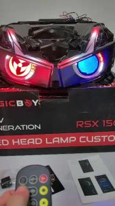 RSX150 RSX Head Lamp LED Custom C1 C2 Rotatable Eagle Eye (Bluetooth & Remote Control) 3 Months WarrantyMild and effective