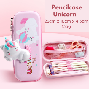 Back to School: Pencilcase with Hanging Stress Reliever Toy (Astronaut Cat Unicorn)