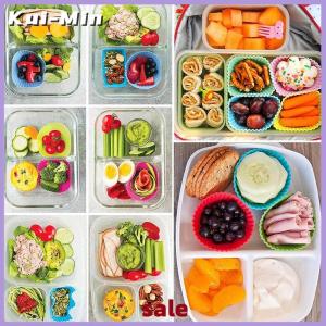Kui-Min 3Pcs Bento Divider Cup Easy Clean Mould Reusable Cake Mold Dessert Sushi Separate Storage Accessories Food Lunch Box Liner