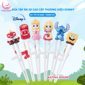 Đũa tập ăn cho bé chính hãng hoạt hình Disney Marvel 3D siêu ngộ nghĩnh đáng yêu