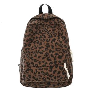 Large Capacity Backpack Leopard Print Laptop Daypacks Student School Bag Autumn Winter Backpack Travel Backpack for Girl