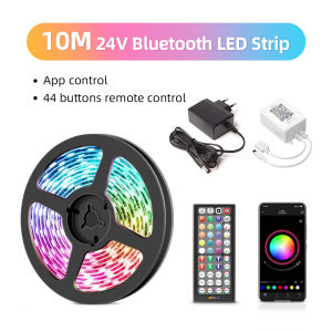 RGB LED Strip Light 5/10/15/20/30/40M With Remote+App Control For Bedroom Indoors Decorative Music Synchronization LED Strip Light