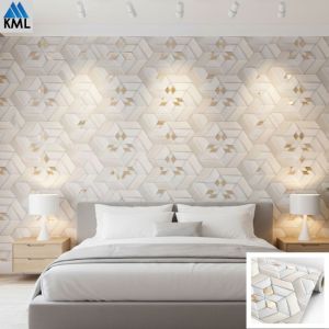 Wallpaper Dinding Garis Abstrak Warna 45 cm x 35 meter