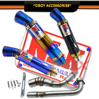 NLK RACING EXHAUST PIPE 28/32mm BIG CORK TEMBAK BULAN -EX5/W100/W110/W125/X/S/SRL110/115