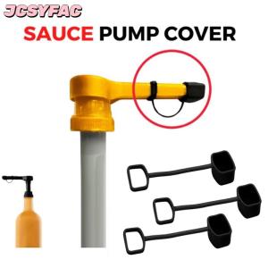 JCSYFAC 5 10 pcs cà phê Syrup bơm tip cap bao gồm pourer cap Syrup bao gồm mũ Silicone phù hợp cho xi-rô bơm đổ Dispenser