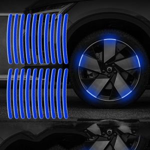 Bộ 20 Miếng Dán Phản Quang Màu Cầu Vồng Chống Thấm Nước Trang Trí Vành Bánh Xe - BEAU4