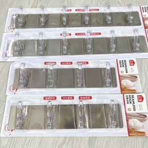 Thanh Móc Treo Đồ 6 Móc Siêu Dính CAO CẤP LOẠI 1 Dán Tường Nhà TắmNhà BếpTủ Quần Áo - HÀNG CÓ SẴN