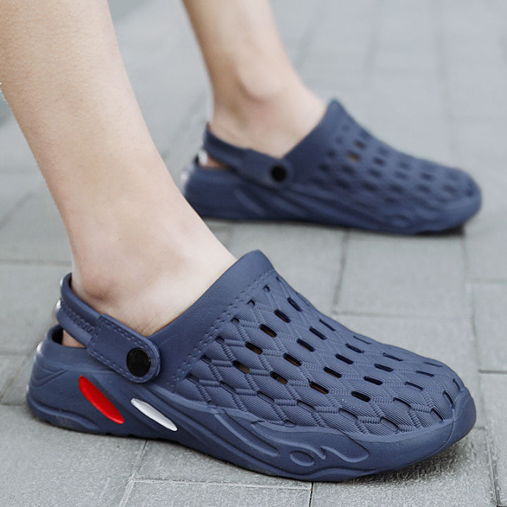 TRSOYE%202024%20Summer%20Hole%20Shoes%20Men%20Sandals%20Fashion%20Non-slip%20Outer%20Wear%20Thick-soled%20Big%20Size%2046%2047%20-%20Image%205