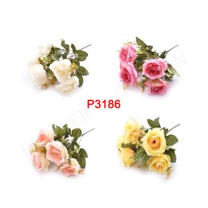 FA P3186 Bouquet Bunga Rose Hias Artifisial Dekorasi Rumah Kantor Hotel Pernikahan