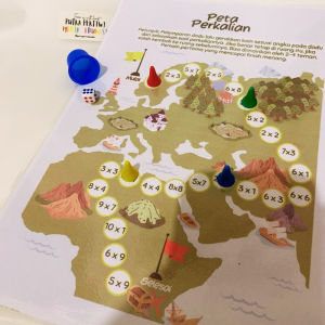 Media Pembelajaran Games Matematika Ular Tangga Perkalian Busy Page Board